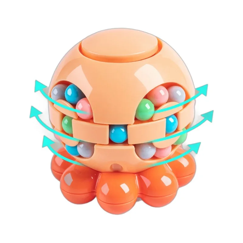 Magic Bean Cube Finger Rotating Stress Relief Toy for Adults Kids Antistress Anxiety Relief Fidget Cube Gifts Puzzle Toys
