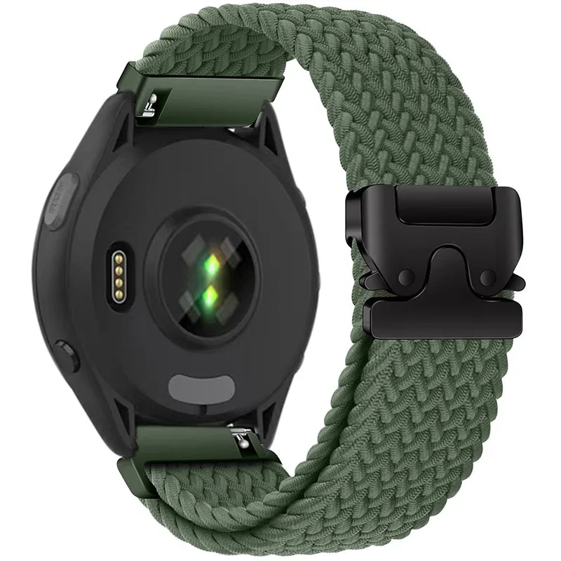Braided Loop Strap For Garmin Forerunner 965 970 265 165 570 Parachute Buckle Nylon Watchband Garmin Venu 4/3/2 Active 6-5 Belt