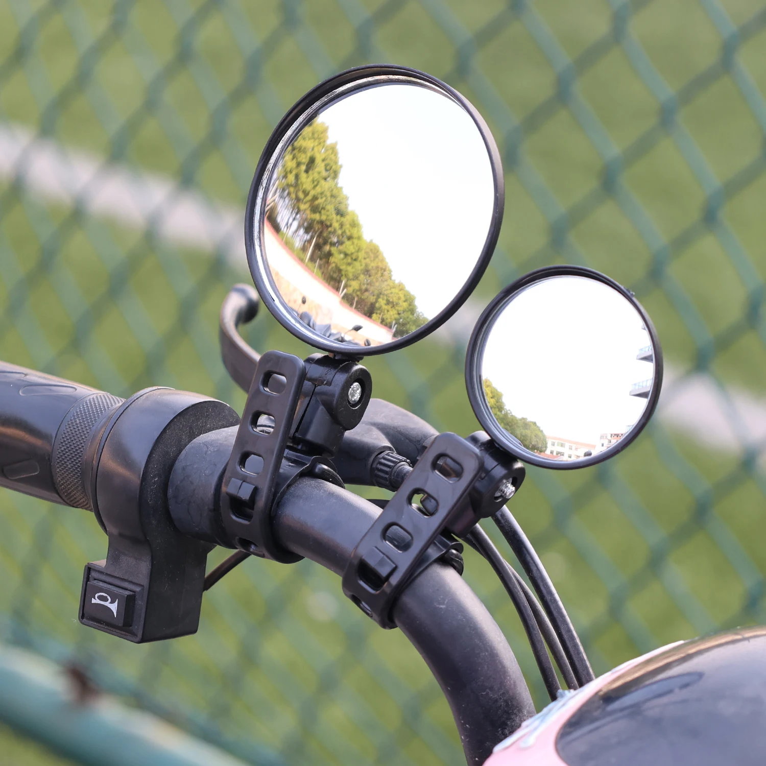 Universal Bicycle Mirror Handlebar Rearview Mirror for Bicycle Motorcycle 360 Rotation Adjustable for Bike Riding Cycling Mirror