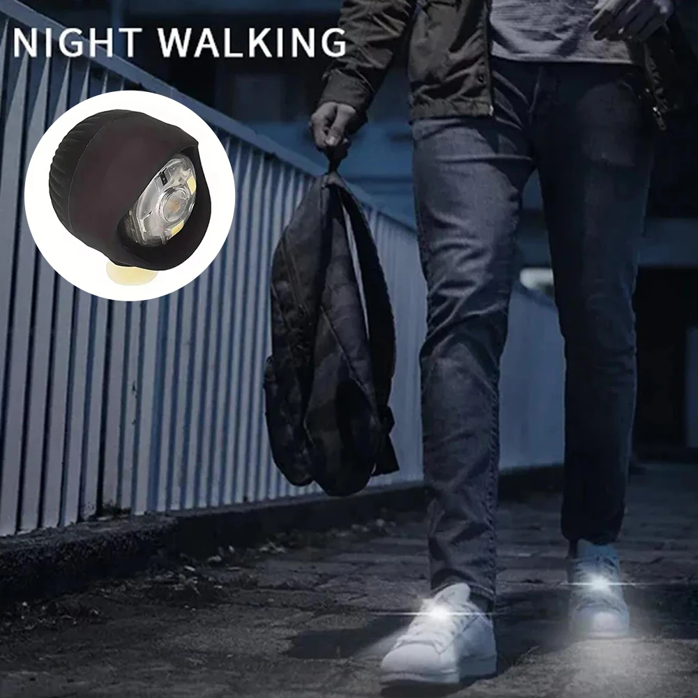 2pcs Hollowed-Out Shoes Lights Glowing Slipper Decoration Charm Headlights For Crocs Cloggs Shoe Headlight Waterprof Hiking