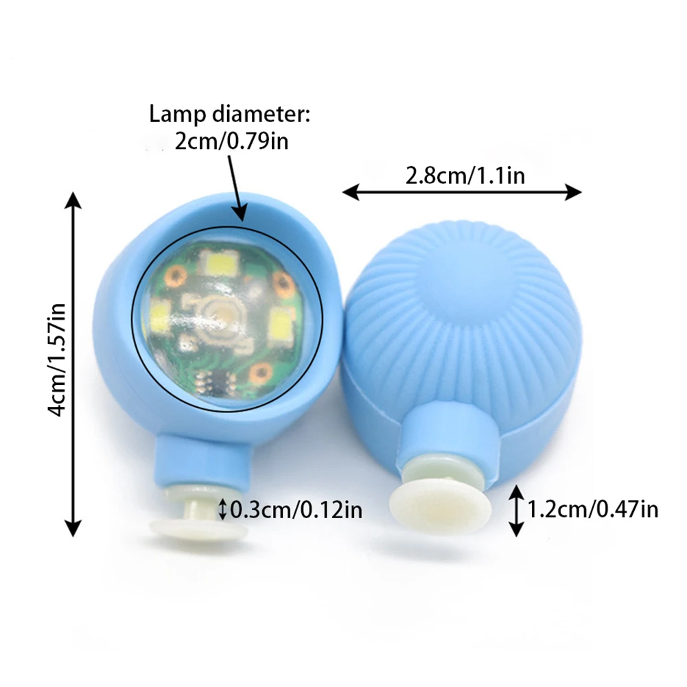 2pcs Hollowed-Out Shoes Lights Glowing Slipper Decoration Charm Headlights For Crocs Cloggs Shoe Headlight Waterprof Hiking