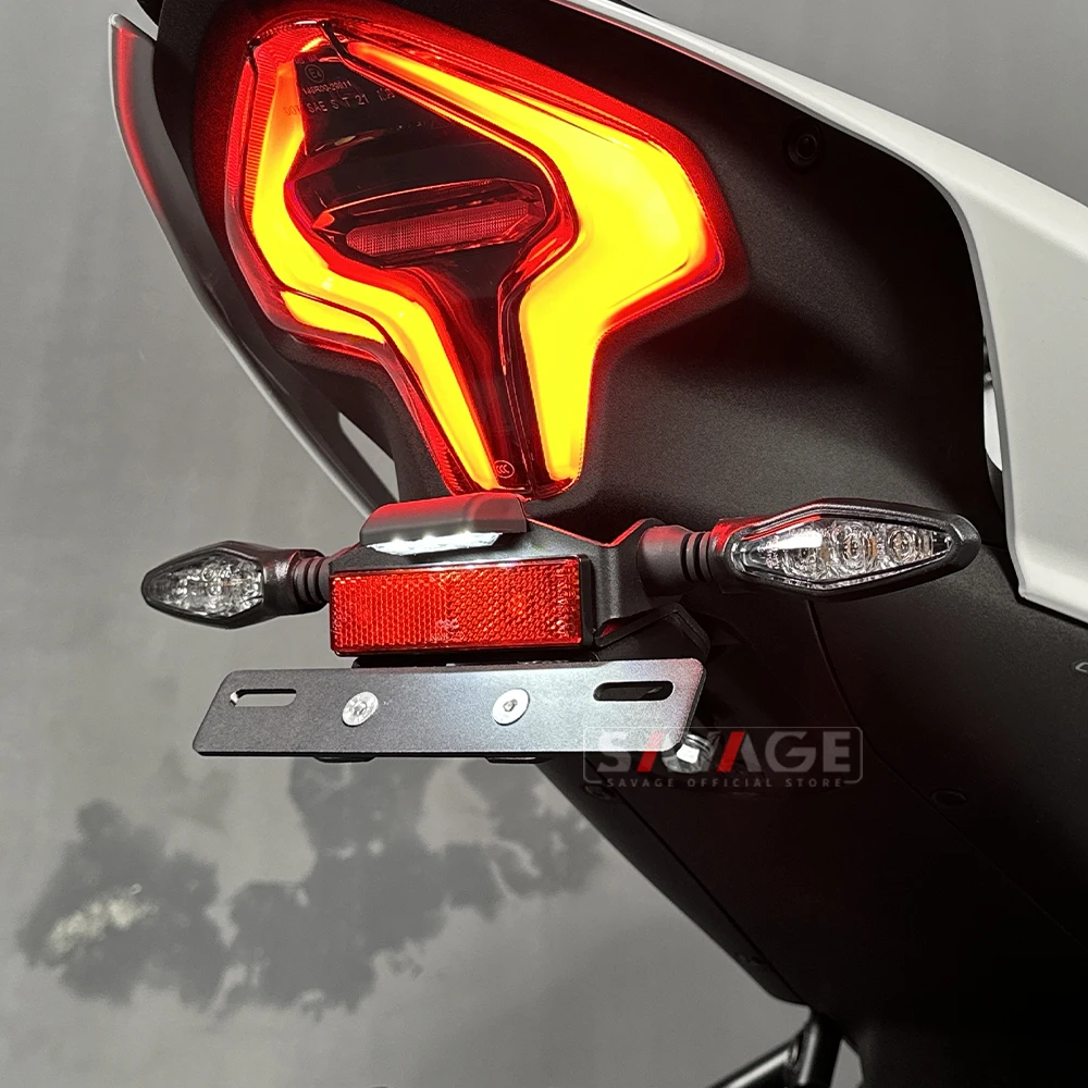 License Plate Holder LED Light For CFMOTO 450SR 450SS 450NK 250 SRS 450 SR SS Motorcycle Accessories Tail Tidy Fender Eliminator