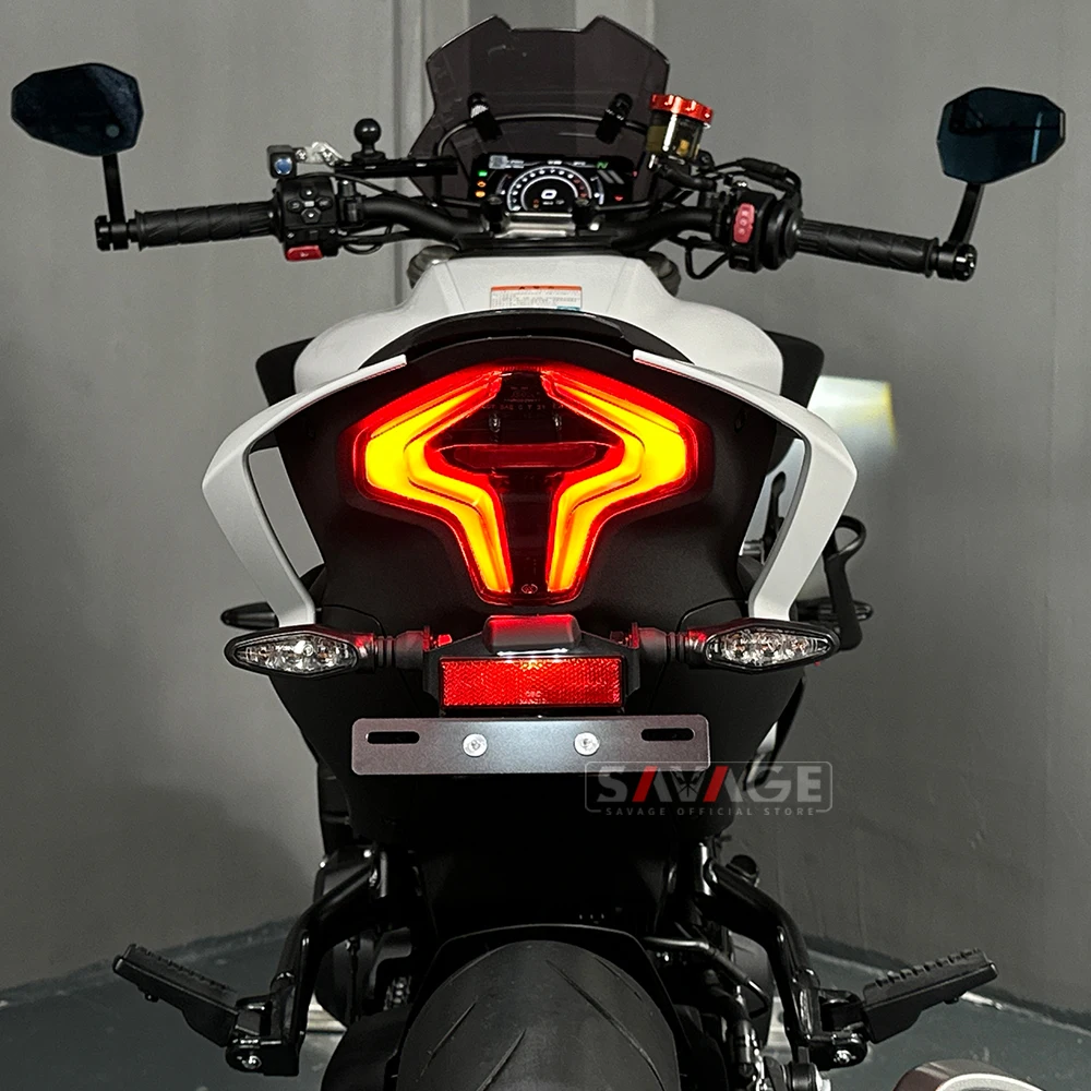 License Plate Holder LED Light For CFMOTO 450SR 450SS 450NK 250 SRS 450 SR SS Motorcycle Accessories Tail Tidy Fender Eliminator