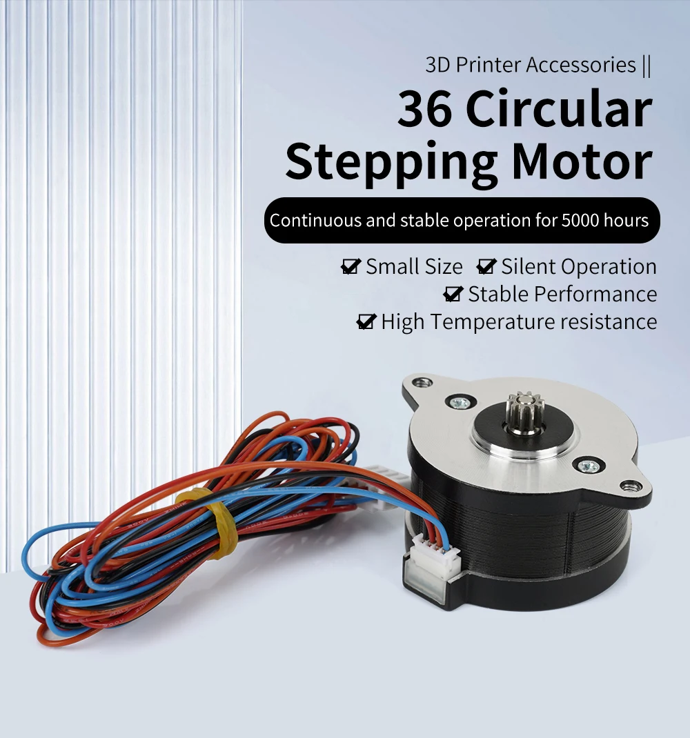 NEMA14 36mm Round Pancake Motor 36STH20-1004HG 4 Lead Stepper Motor For Orbiter/Sherpa Mini Extruder Voron 2.4 Ender 3 CR10 Part