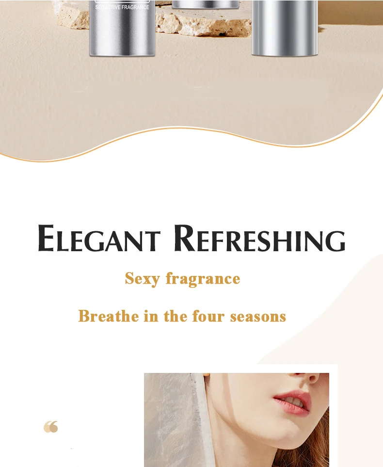 Heart-pounding solid perfume for men and women, light fragrance, long-lasting, natural and fresh perfume, portable perfume