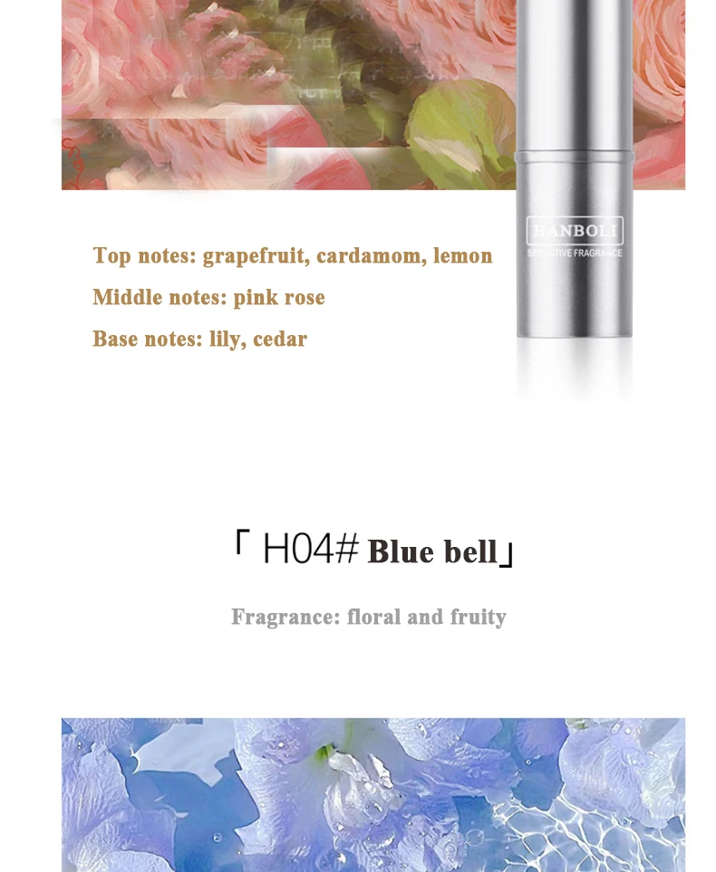 Heart-pounding solid perfume for men and women, light fragrance, long-lasting, natural and fresh perfume, portable perfume