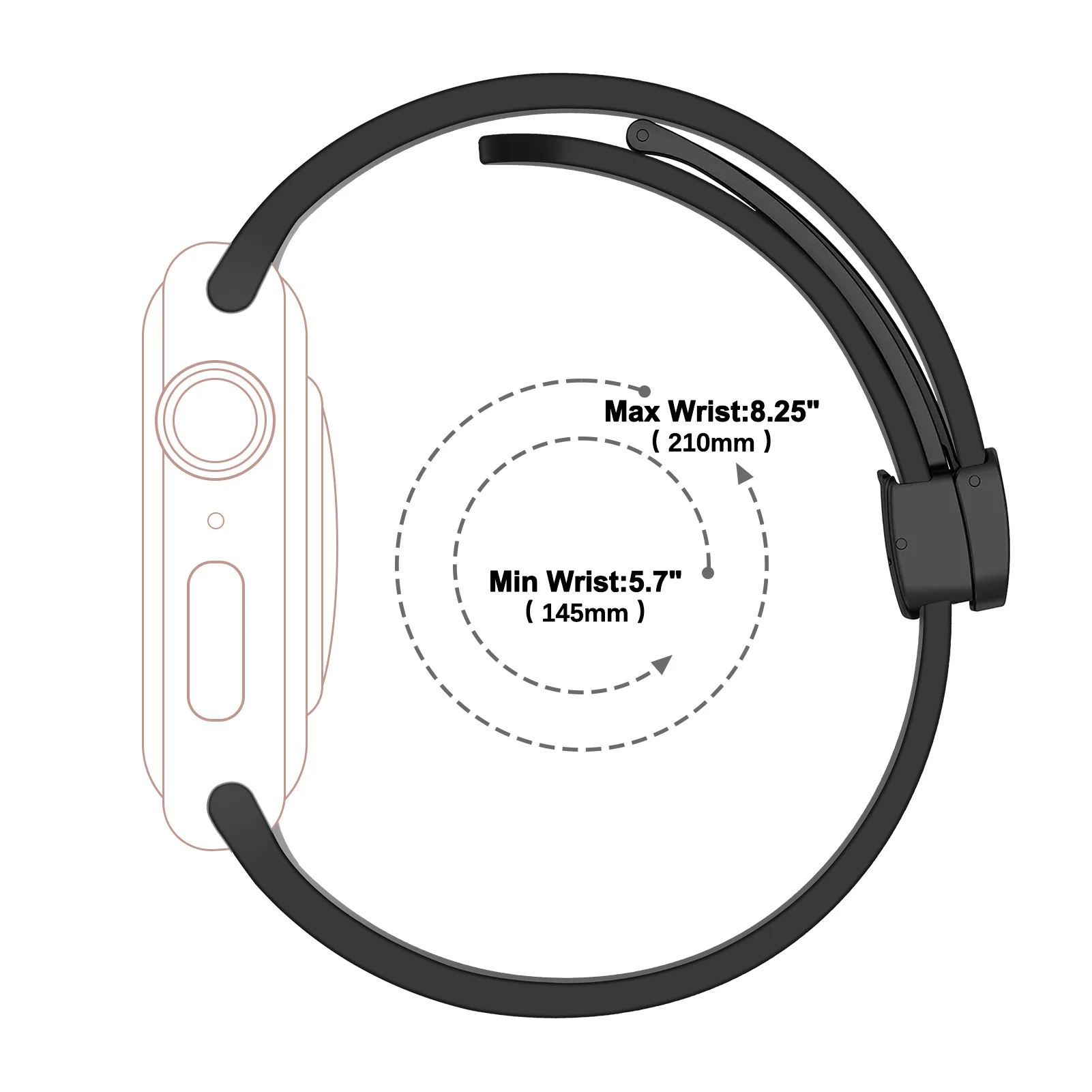 Strap For Apple Watch Ultra 3 2 Band 44mm 45mm 49mm 40mm 41mm 46mm Magnetic Silicone Bracelet Correa iWatch Series 8 SE 9 10 11