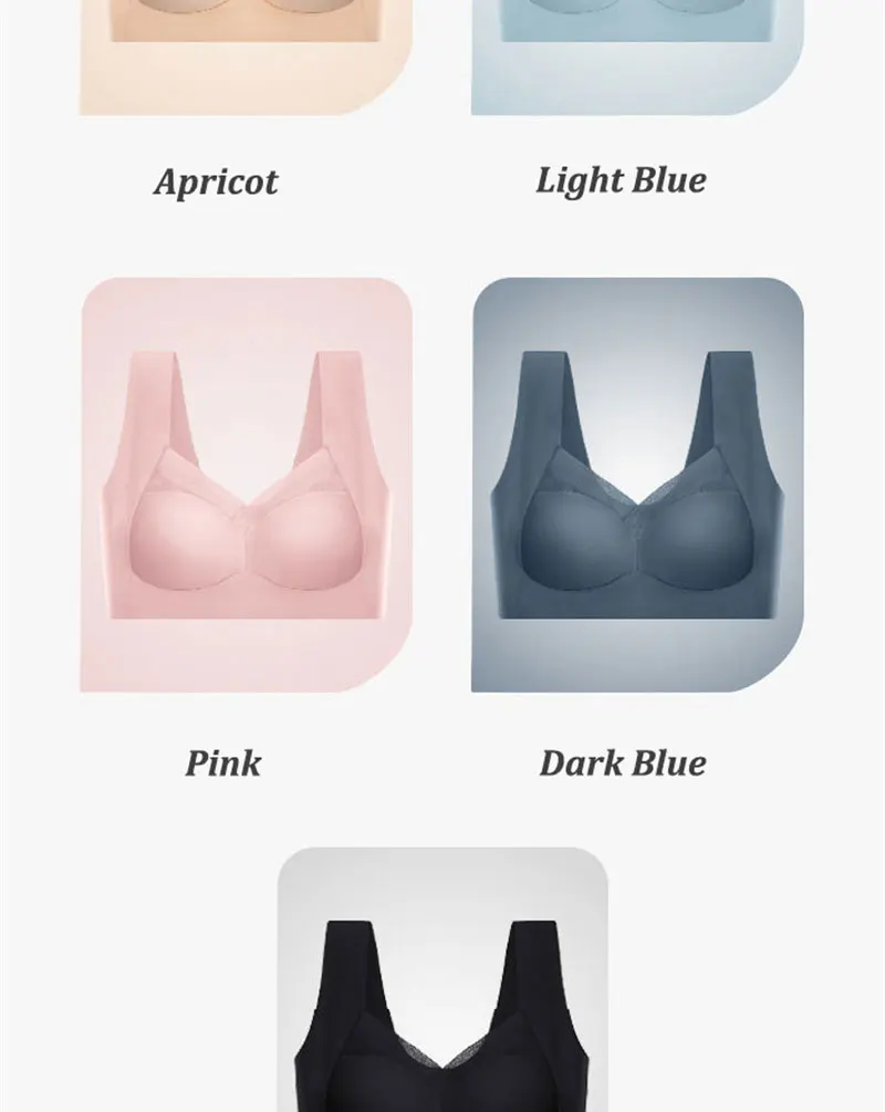 3Pcs/Set Sexy Lace Plus Size Sport Bra For Women Seamless Solid Color Push Up Underwear New Cozy Breathable Wire Free Brassiere