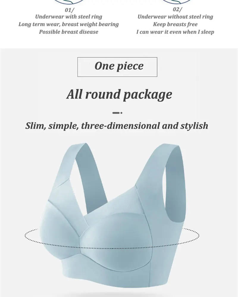 3Pcs/Set Sexy Lace Plus Size Sport Bra For Women Seamless Solid Color Push Up Underwear New Cozy Breathable Wire Free Brassiere