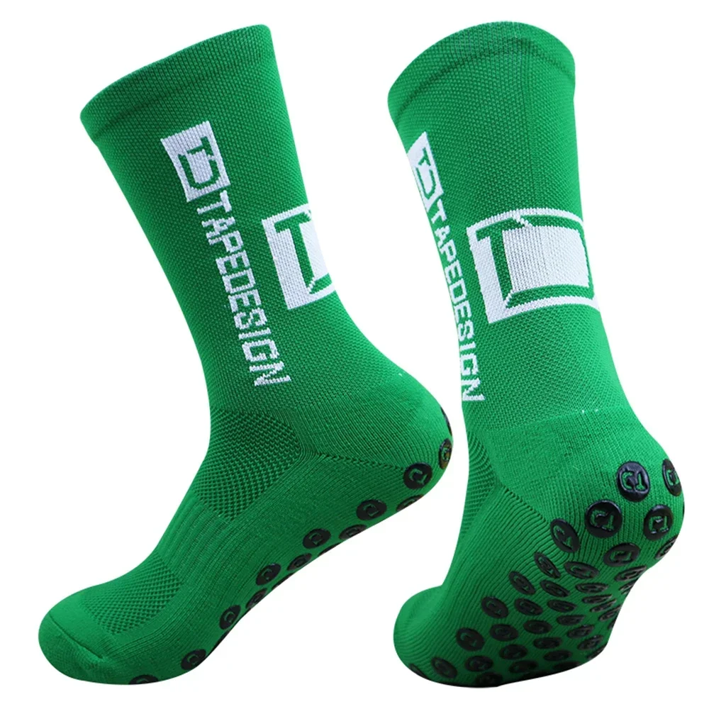 1 Pair Non Slip Soccer Socks Men Non Skid Grip Football Basketball Sport Cycling Socks