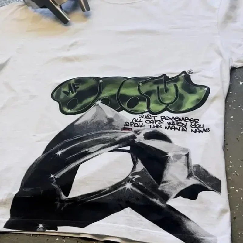 Sopula Vintage The Illest Villain Mf Doom Graphic Casual Street Basketball T-Shirt Harajuku Oversized T Shirt Graphic T Shirts