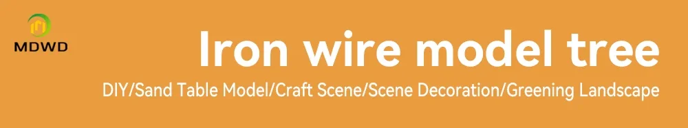 Hot-selling Model Material Wire Tree Model Mountain Sand Table Decoration Diy Model Green Tree Train Railway Railroad Layout