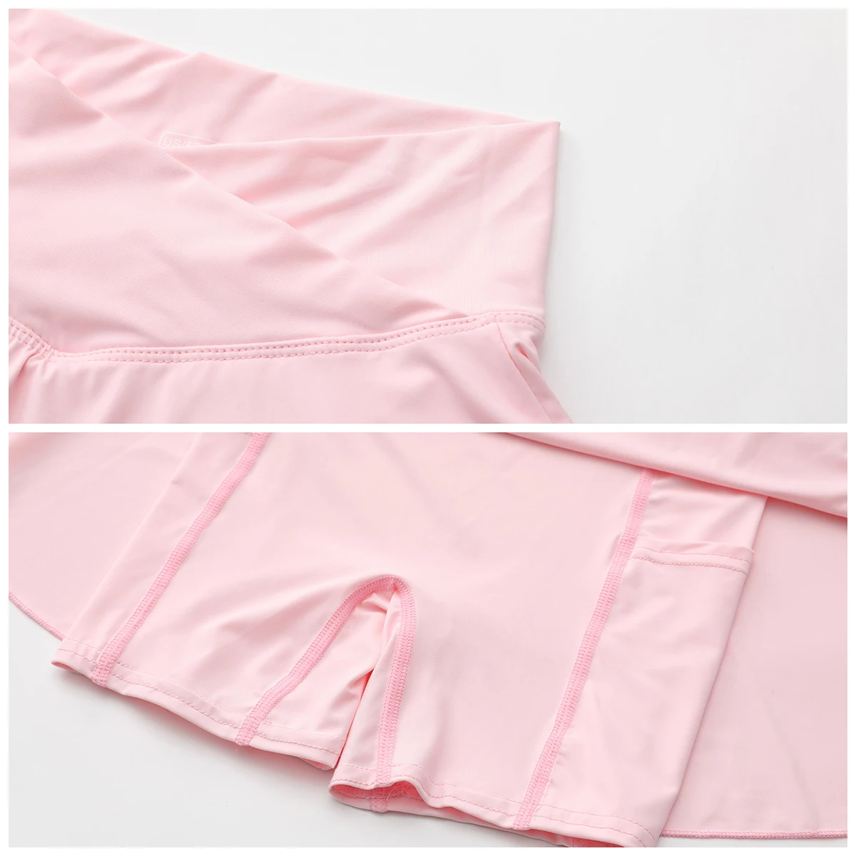 Girls Tennis Athletic Skirt with Side Pocket Shorts High Waist Active Skort for Girls Kids Teen FW103