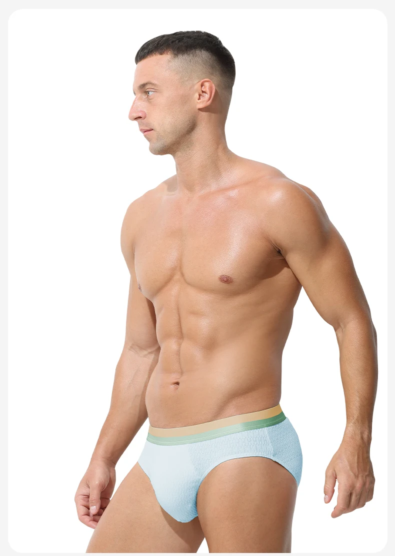 Men's briefs underwear cotton men's baby cotton pants head summer thin trend boys sports antibacterial shorts