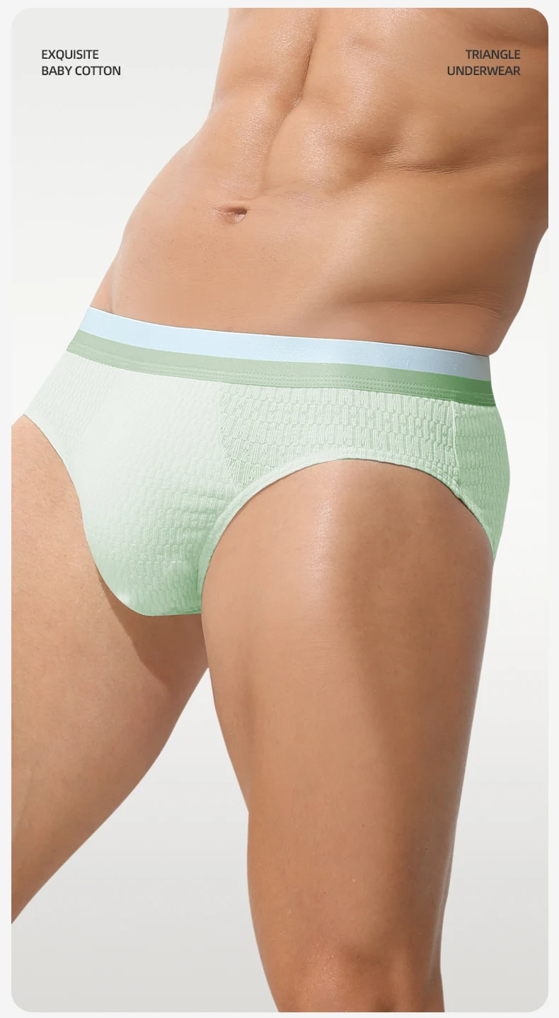 Men's briefs underwear cotton men's baby cotton pants head summer thin trend boys sports antibacterial shorts