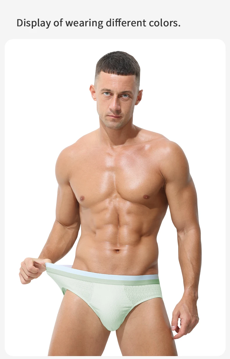 Men's briefs underwear cotton men's baby cotton pants head summer thin trend boys sports antibacterial shorts