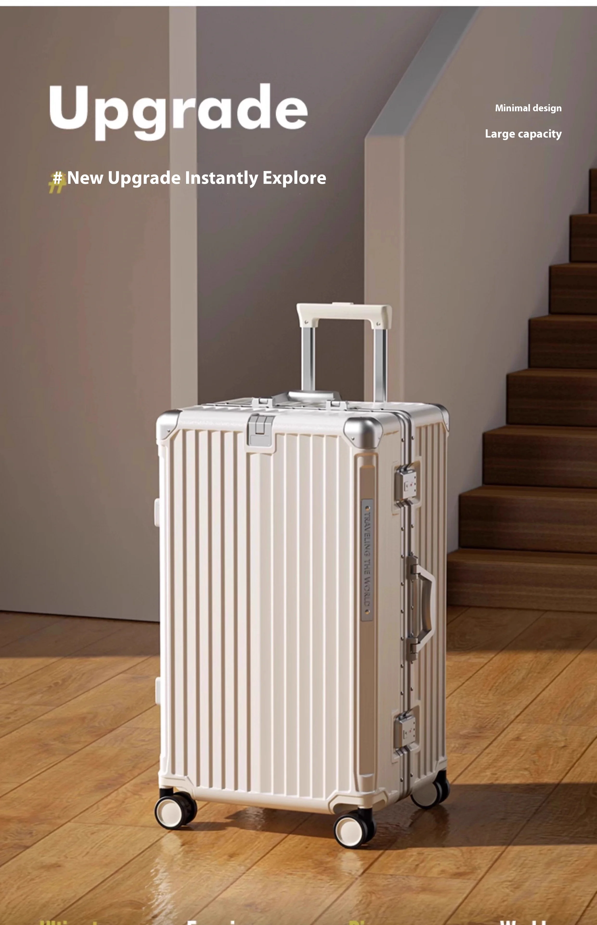 2025 New Suitcase Large Capacity Travel Password Box Registration Box 20/24/26/28/30-inch Trolley Box Men's And Women's Suitcase