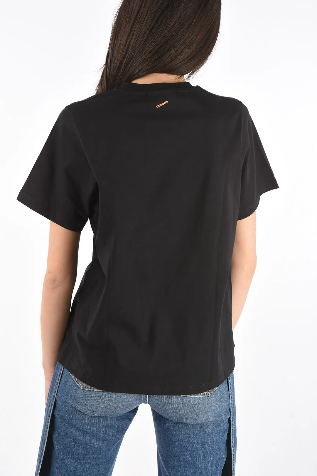 Pattern Knit Regular Length All-Season Top Everyday Tshirt Women's Casual Crew Neck T-Shirt with "Liberated Retired" Geometric