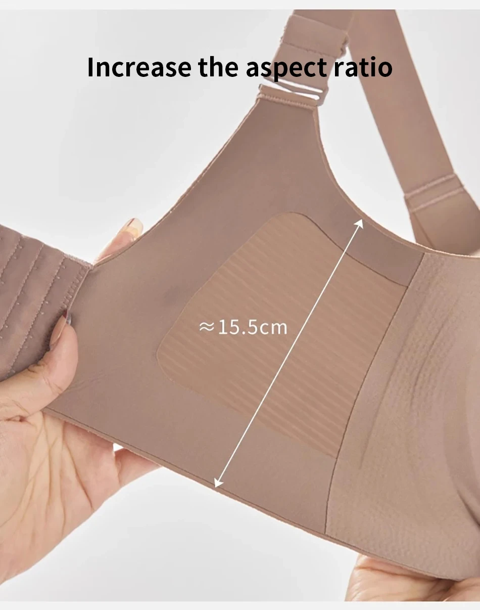 1/2PCS Women's Seamless Underwear, Thin Style, Large Breasts, Small Breasts, No Wires, Pull-up And Anti-sagging Large Size Bra