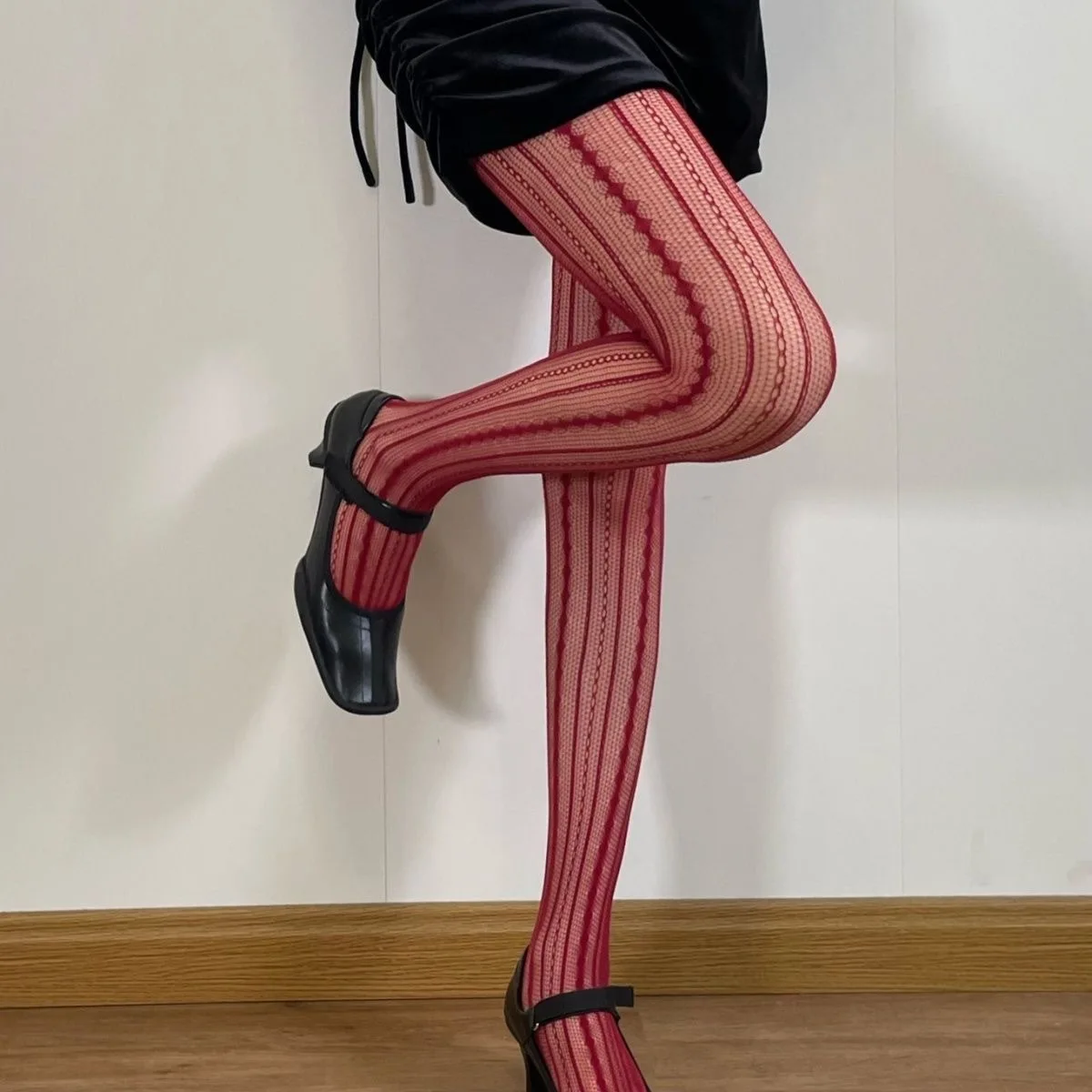 Women Sexy Lace Fishnet Stockings Lolita Hollow Out Solid Pantyhose Women's Irregular Exposed Skin Tights Slim Y2kBody Stockings