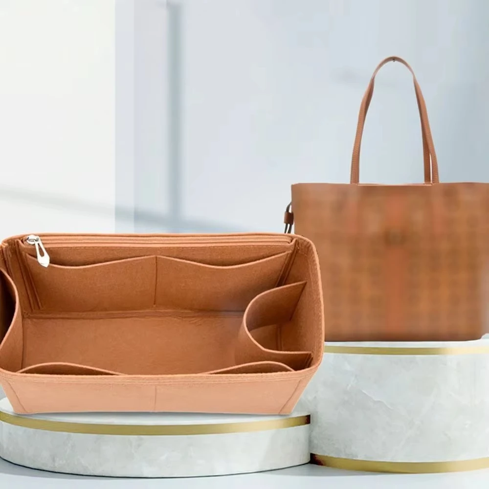 Felt Insert Liner Purse Organiser Pouch Handbag Tote Bag Internal Bag For Liz Visetos, 3 Style