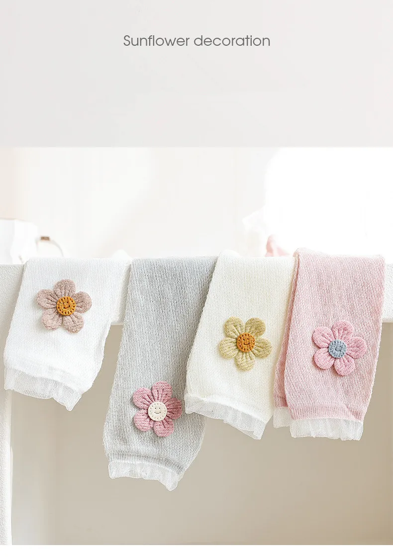 Girls Leggings Kids Hollow Out Pants Summer Children's Clothing Pencil Pants Flower Trousers Korean Style