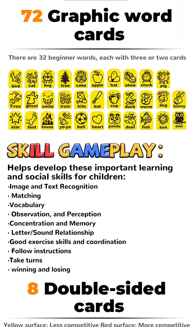 Children's Educational Game Machine, English Word Learning Tool, Intelligence Development, Fun Interactive Table Game