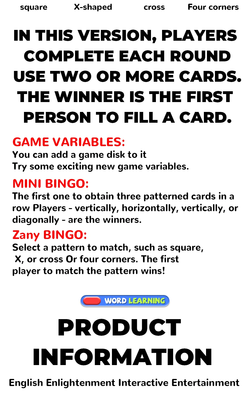 Children's Educational Game Machine, English Word Learning Tool, Intelligence Development, Fun Interactive Table Game
