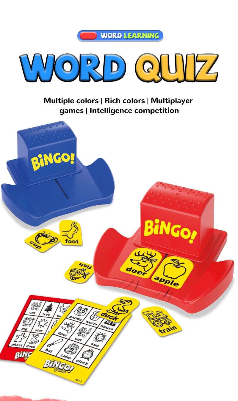Children's Educational Game Machine, English Word Learning Tool, Intelligence Development, Fun Interactive Table Game