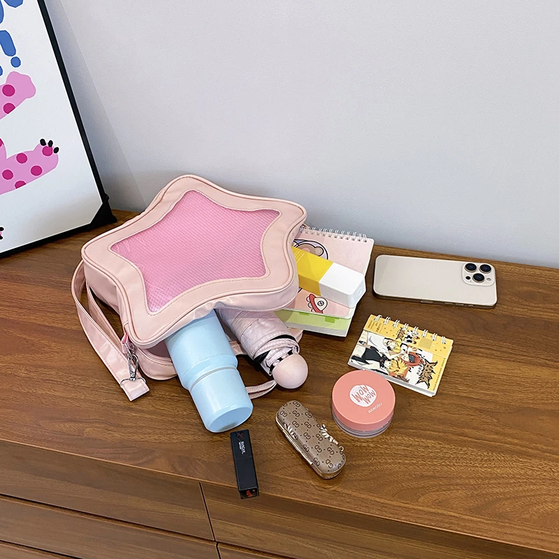 Original Cute Kawaii Ita Bag Anime Five Pointed Star Two-dimensional Crossbody Bag Street Fashion Ulzzang Shoulder Bag for Girls