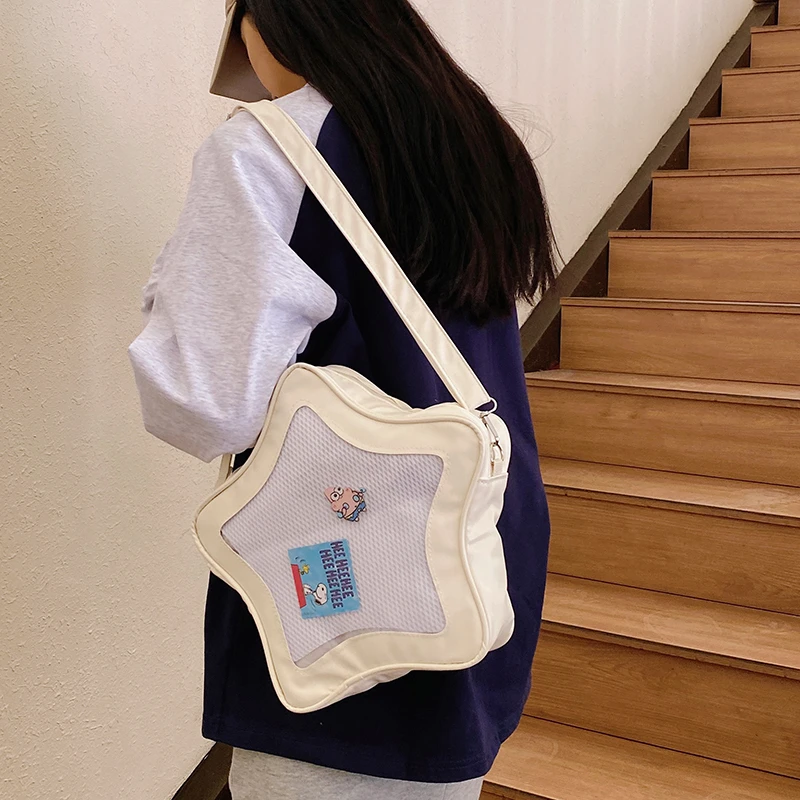 Original Cute Kawaii Ita Bag Anime Five Pointed Star Two-dimensional Crossbody Bag Street Fashion Ulzzang Shoulder Bag for Girls