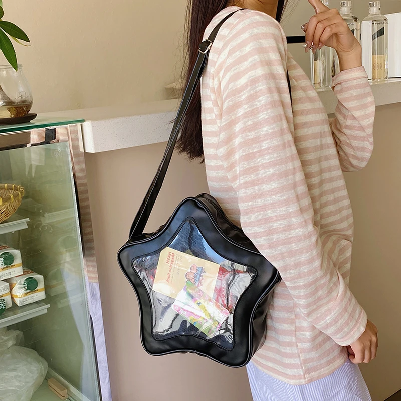 Original Cute Kawaii Ita Bag Anime Five Pointed Star Two-dimensional Crossbody Bag Street Fashion Ulzzang Shoulder Bag for Girls
