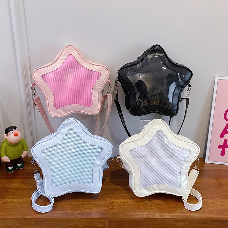 Original Cute Kawaii Ita Bag Anime Five Pointed Star Two-dimensional Crossbody Bag Street Fashion Ulzzang Shoulder Bag for Girls