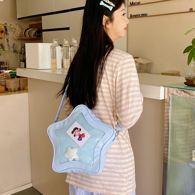Original Cute Kawaii Ita Bag Anime Five Pointed Star Two-dimensional Crossbody Bag Street Fashion Ulzzang Shoulder Bag for Girls