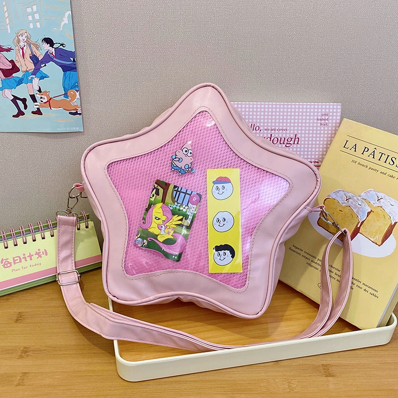 Original Cute Kawaii Ita Bag Anime Five Pointed Star Two-dimensional Crossbody Bag Street Fashion Ulzzang Shoulder Bag for Girls