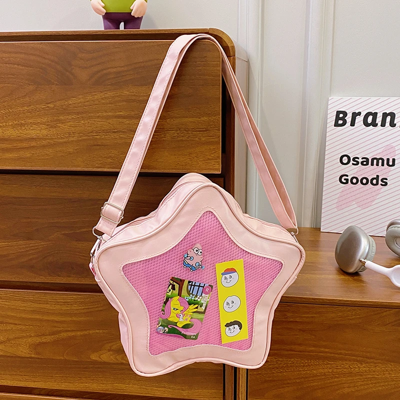 Original Cute Kawaii Ita Bag Anime Five Pointed Star Two-dimensional Crossbody Bag Street Fashion Ulzzang Shoulder Bag for Girls