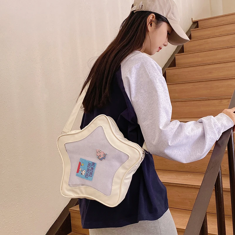 Original Cute Kawaii Ita Bag Anime Five Pointed Star Two-dimensional Crossbody Bag Street Fashion Ulzzang Shoulder Bag for Girls