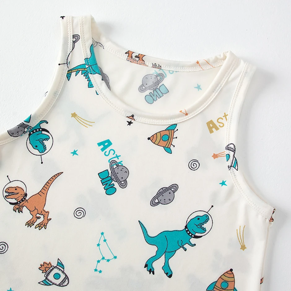 1/3/4 Pcs Children's Four Seasons Thin Solid Color Joker Vest Boy Loose And Comfortable Bottoming Shirt Girl Sweet And Lovely T