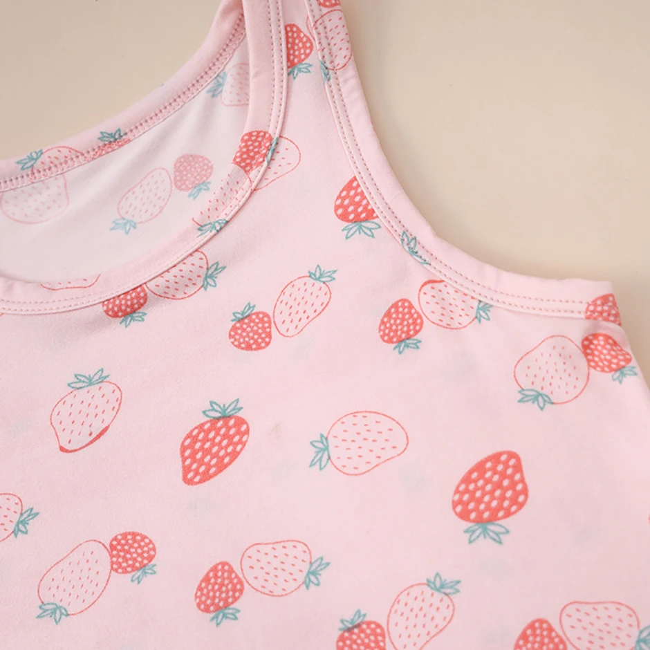 1/3/4 Pcs Children's Four Seasons Thin Solid Color Joker Vest Boy Loose And Comfortable Bottoming Shirt Girl Sweet And Lovely T