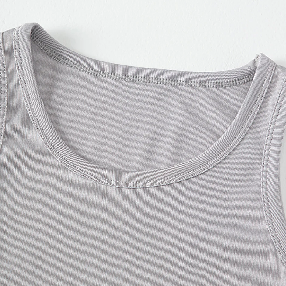 1/3/4 Pcs Children's Four Seasons Thin Solid Color Joker Vest Boy Loose And Comfortable Bottoming Shirt Girl Sweet And Lovely T