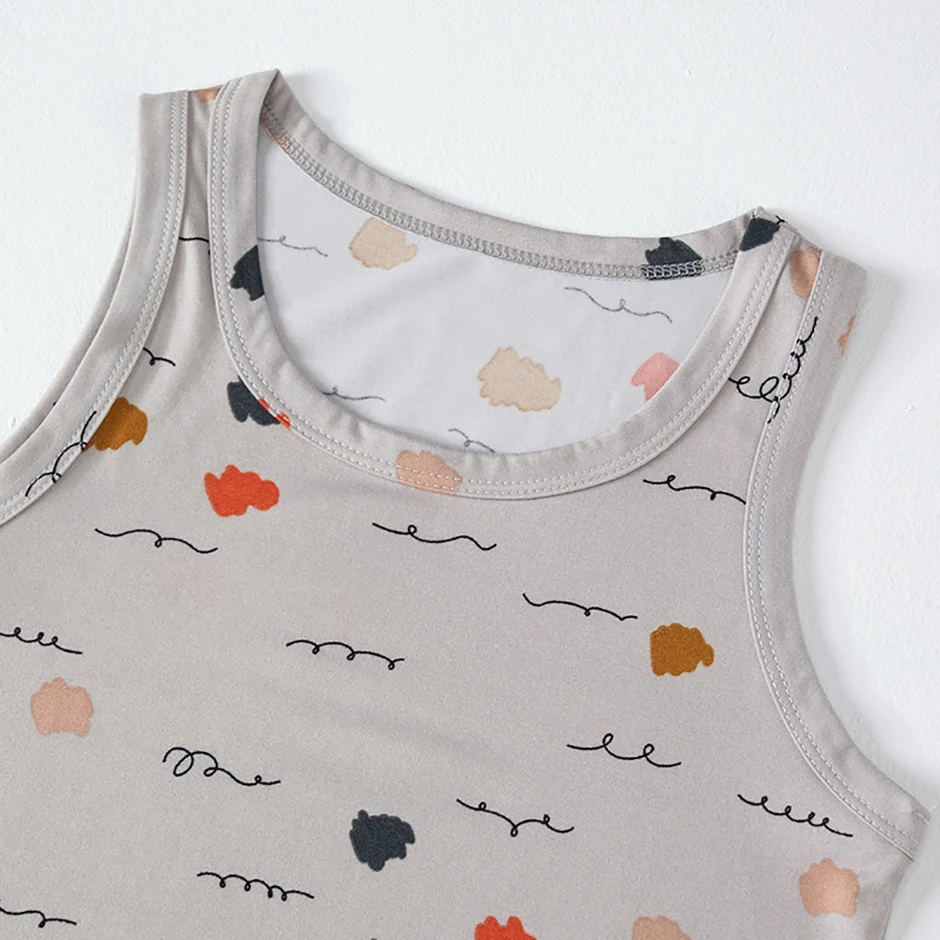 1/3/4 Pcs Children's Four Seasons Thin Solid Color Joker Vest Boy Loose And Comfortable Bottoming Shirt Girl Sweet And Lovely T