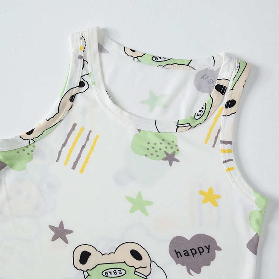 1/3/4 Pcs Children's Four Seasons Thin Solid Color Joker Vest Boy Loose And Comfortable Bottoming Shirt Girl Sweet And Lovely T