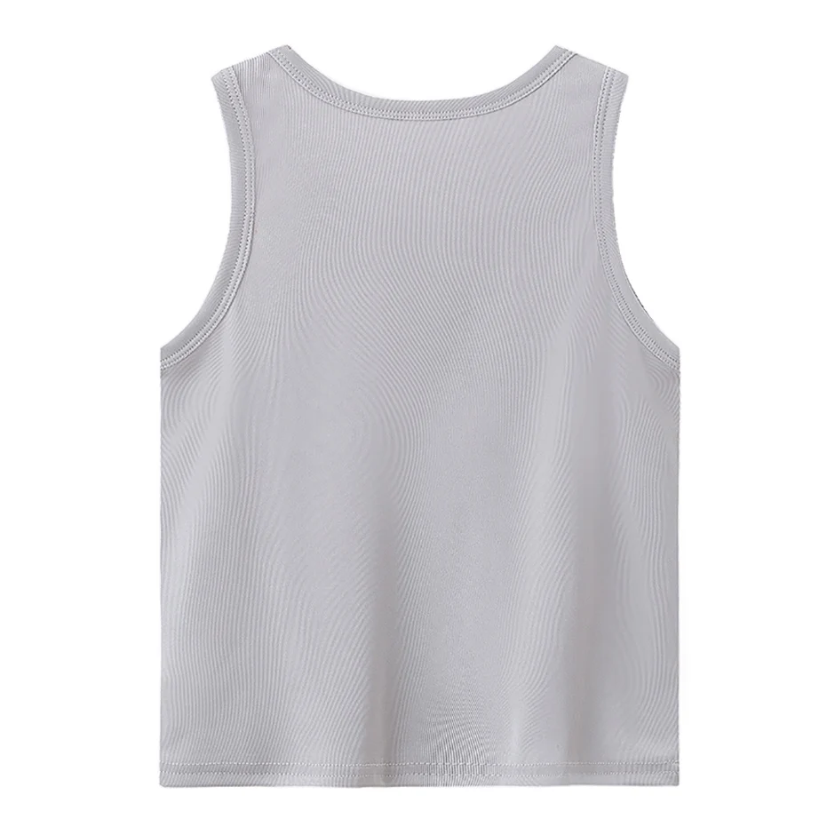 1/3/4 Pcs Children's Four Seasons Thin Solid Color Joker Vest Boy Loose And Comfortable Bottoming Shirt Girl Sweet And Lovely T