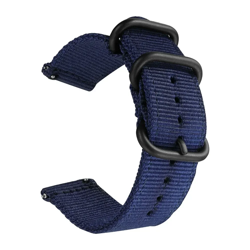 18mm 20mm 22mm 24mm Nylon Fabric Watch Bands Sport Strap For Samsung Galaxy Watch 3 Band Bands Amazfit GTR GTS Huawei GT2