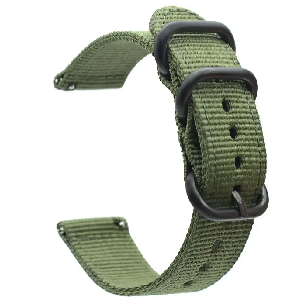 18mm 20mm 22mm 24mm Nylon Fabric Watch Bands Sport Strap For Samsung Galaxy Watch 3 Band Bands Amazfit GTR GTS Huawei GT2