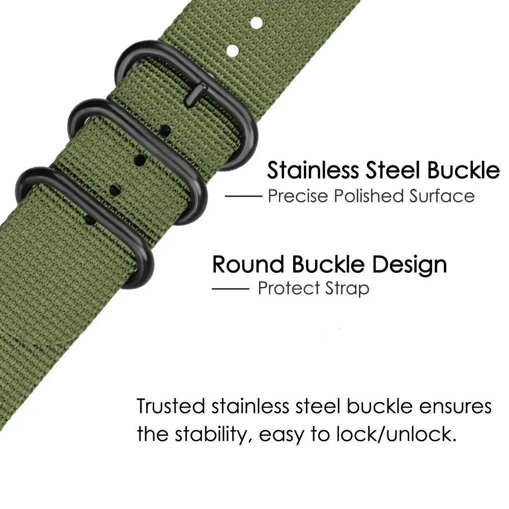 18mm 20mm 22mm 24mm Nylon Fabric Watch Bands Sport Strap For Samsung Galaxy Watch 3 Band Bands Amazfit GTR GTS Huawei GT2