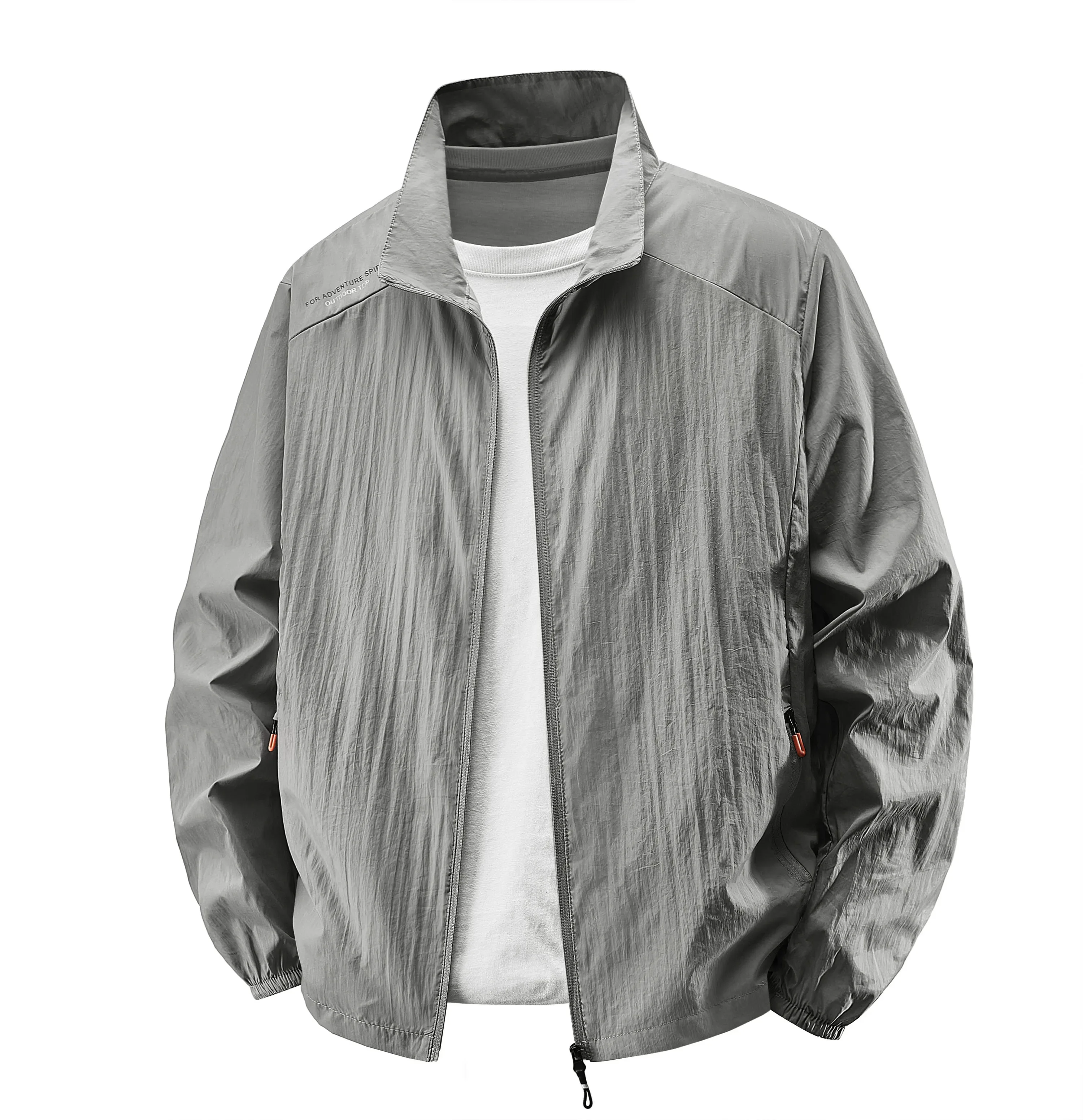 Sunscreen Jacket for Men Summer Thin Lightweight Breathable UV Protection Ice Silk Outdoor Fishing Hiking Sikn Coats