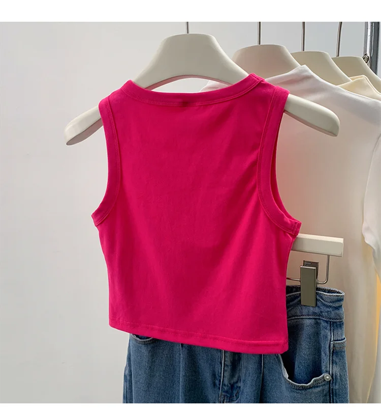 2026 Tank Top for Women Ribbed Down Sleeveless Blouse Solid Color Casual Women's Teens Trendy Basic Summer Tops