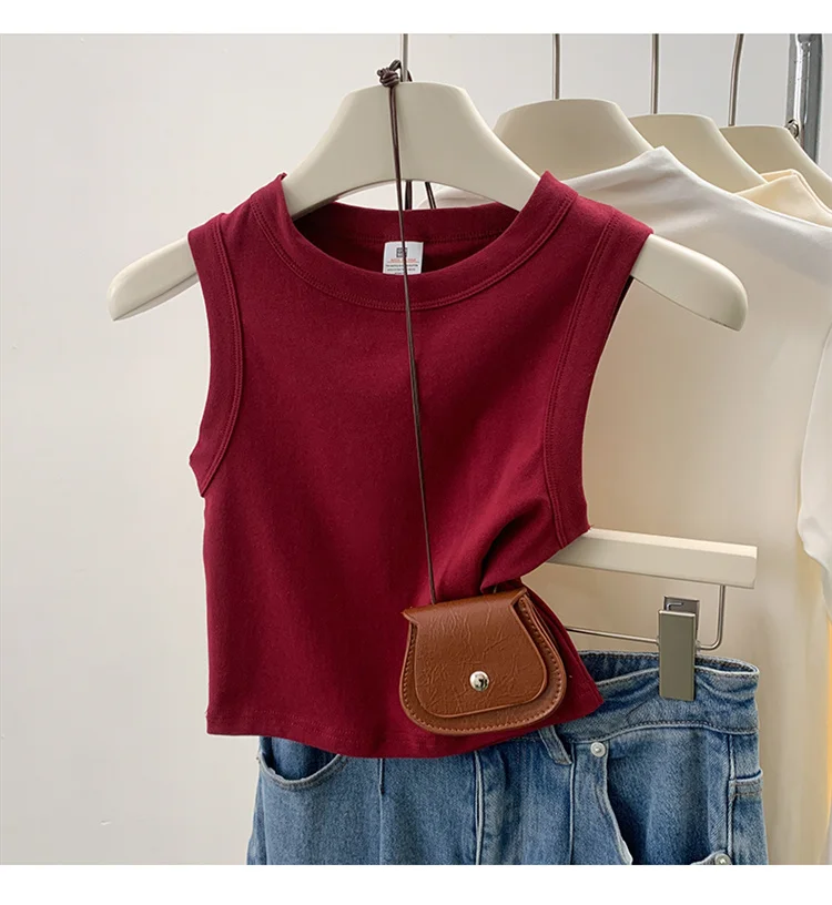 2026 Tank Top for Women Ribbed Down Sleeveless Blouse Solid Color Casual Women's Teens Trendy Basic Summer Tops