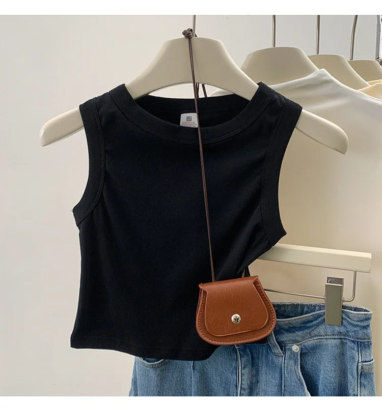 2026 Tank Top for Women Ribbed Down Sleeveless Blouse Solid Color Casual Women's Teens Trendy Basic Summer Tops